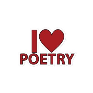 I Love Poetry Sticker by Rena Aliston