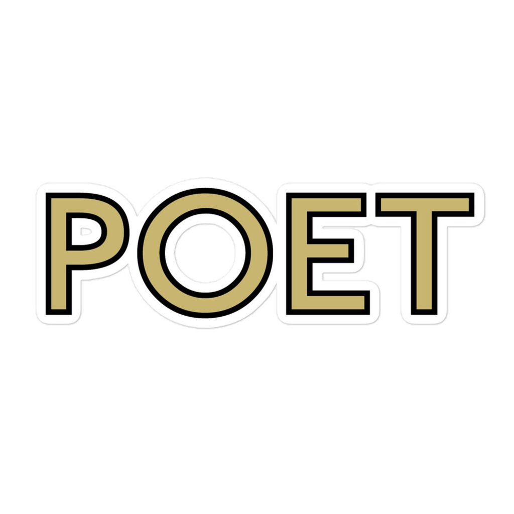 Poet Sticker by Rena Aliston