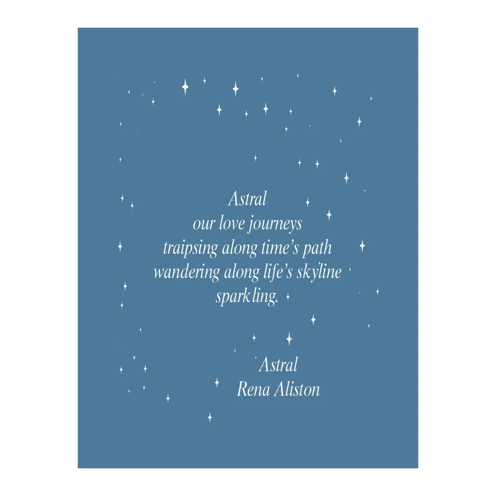 Astral Poem Digital Art Prints by Rena Aliston
