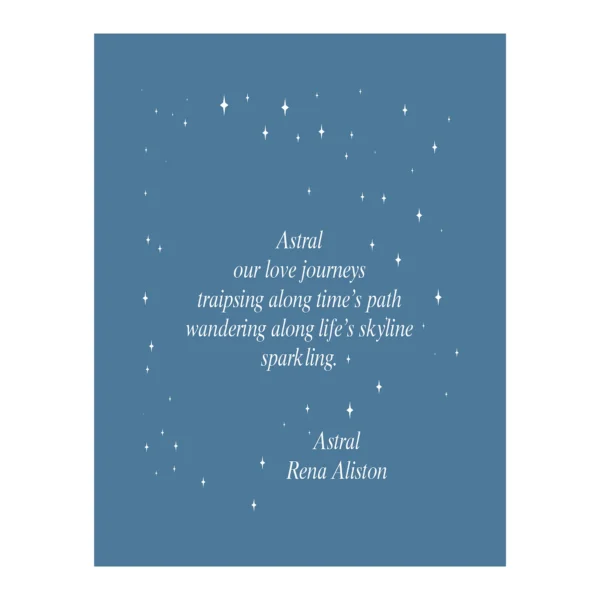 Astral Poem Digital Art Prints by Rena Aliston