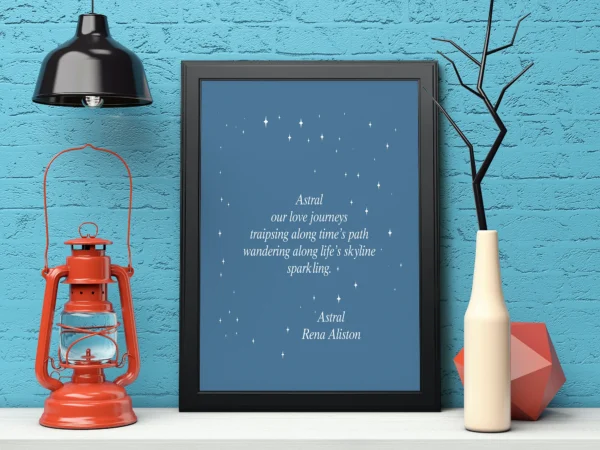 Astral Poem Digital Art Prints by Rena Aliston