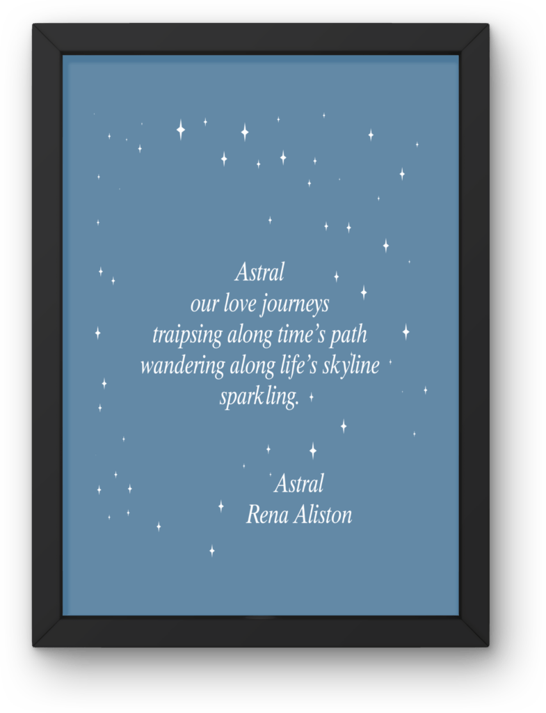 Astral Poem Digital Art Prints by Rena Aliston