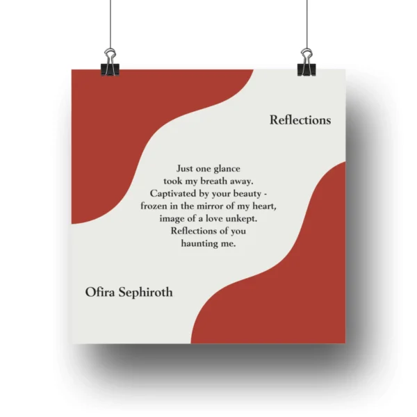 Reflections of You Poem Digital Art Print by Rena Aliston