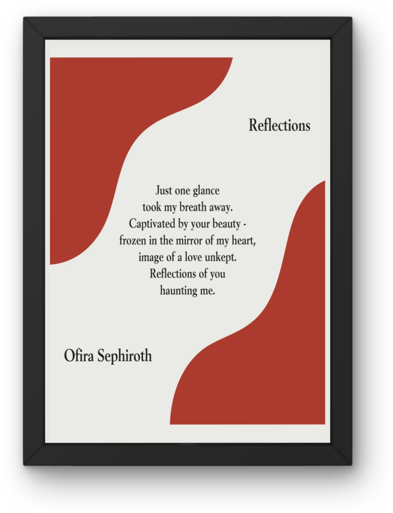 Reflections of You Poem Digital Art Print by Rena Aliston