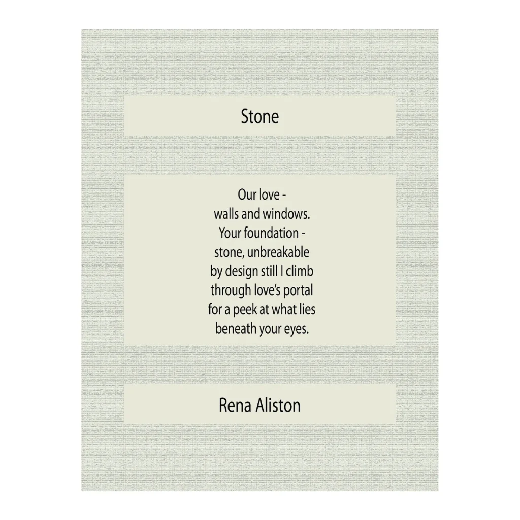Stone Poem Digital Art Prints by Rena Aliston