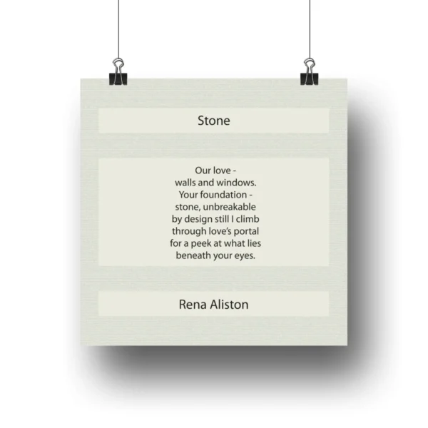 Stone Poem Digital Art Prints by Rena Aliston