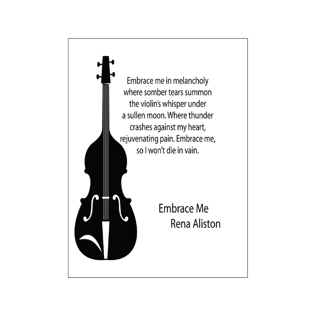 Embrace Me Poem Digital Art Print by Rena Aliston