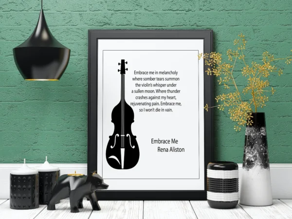 Embrace Me Poem Digital Art Print by Rena Aliston