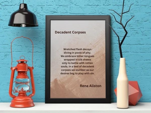 Decadent Corpses Poem Digital Art Print by Rena Aliston