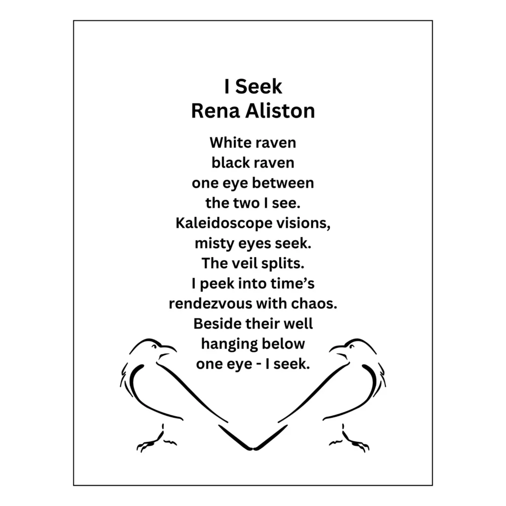 I Seek Poem Digital Art Prints by Rena Aliston