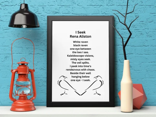 I Seek Poem Digital Art Prints by Rena Aliston