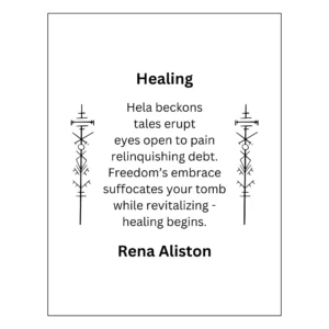 Healing Poem Digital Art Prints by Rena Aliston