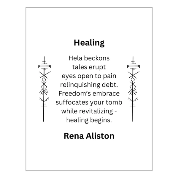 Healing Poem Digital Art Prints by Rena Aliston