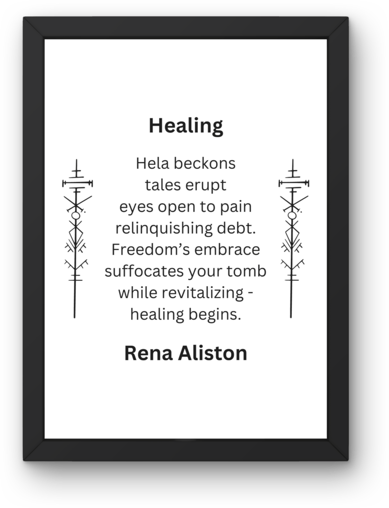 Healing Poem Digital Art Prints by Rena Aliston