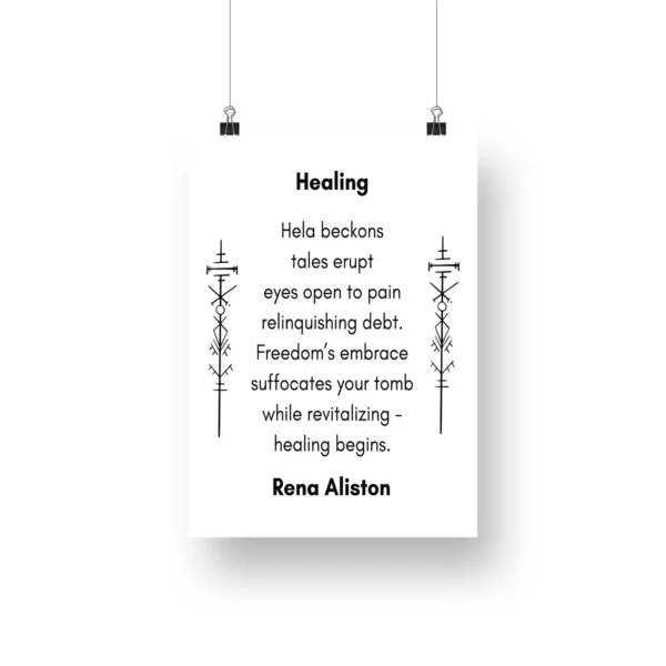 Healing Poster by Rena Aliston