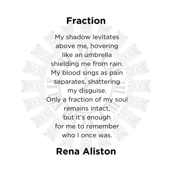 Fraction Poem from The Black Hour: The Hourglass Collection Book 3 by Rena Aliston