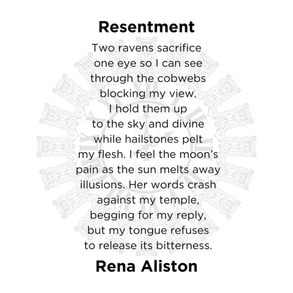 Resentment Poem from The Black Hour: The Hourglass Collection Book 3 by Rena Aliston