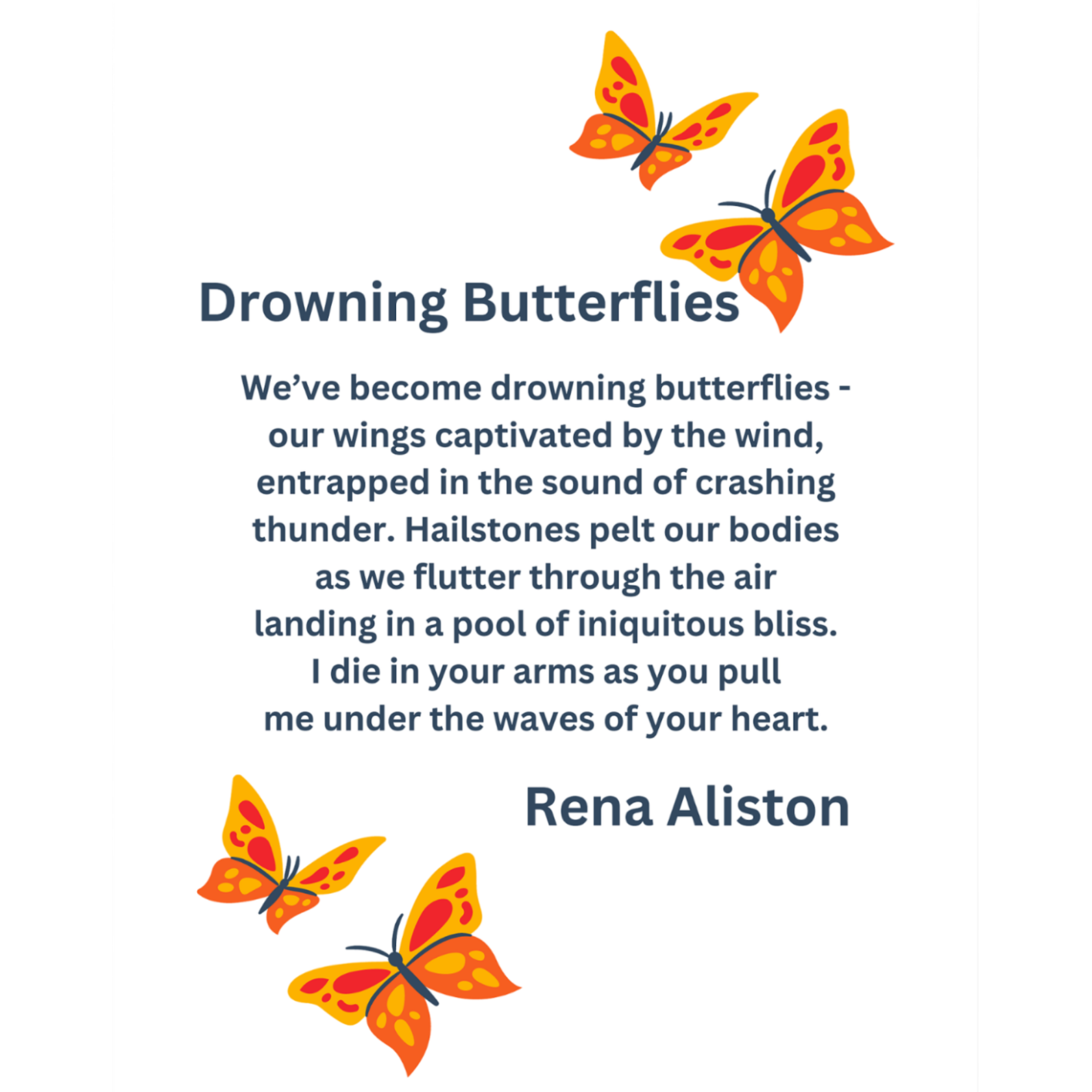 Drowning Butterflies by Rena Aliston